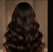Long healthy waves from a hair treatment service